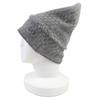 Great CHANEL Knit Cap COCO Mark Fringe Design Glitter Knit Beanie Cashmere 16B Used