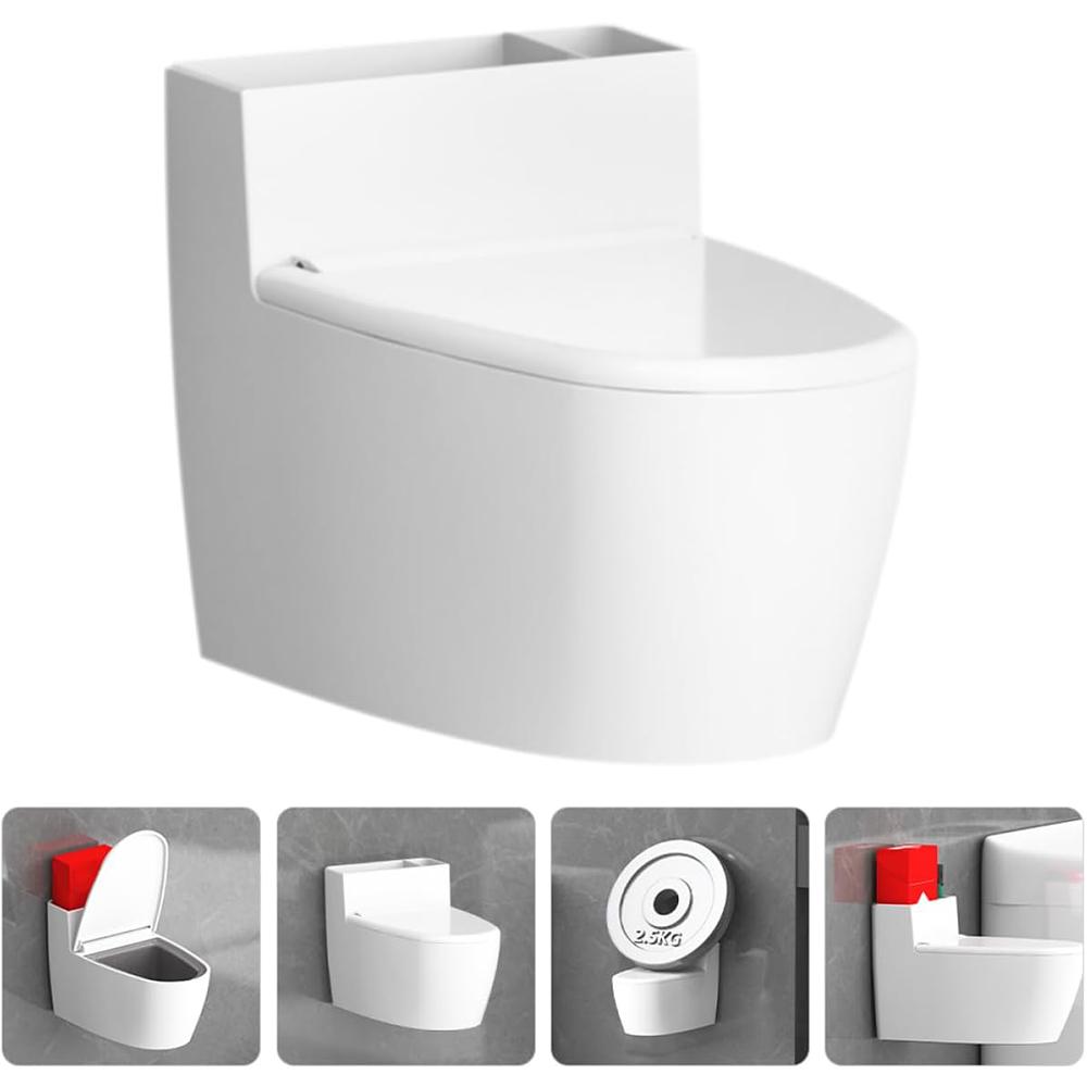 High Quality Funny Toilet Ashtray With Covers For Home And Office, White