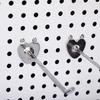 10Pcs Heart Shaped Single Peg Pegboard Hooks Wall Hooks Hole Board Hanger Garage Pegboard Hook Wall Mount Storage Rack