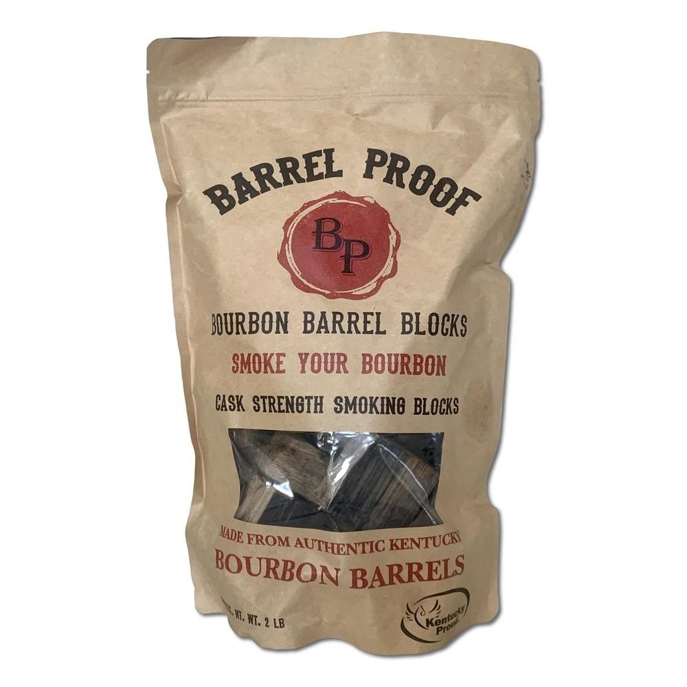 Bourbon Barrel Wood Chunks Smoker Chips Unique Flavor Eco-Friendly Grilling BBQ Enhancer Made from Kentucky White Oak 2 Lbs