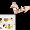 Golden Music Educational Children Trumpet Kids Trumpet Plastic for W/ 4 Colored