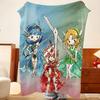 Anime M-Magic K-Knight R-Rayearth Throw Flannel Throw Blanket, Lightweight Cozy, Durable Washable cute Cool