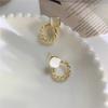 Luxury Square Cat Eye Stone Beaded Earrings Elegant Dangle Earrings For Women Fashion Jewelry