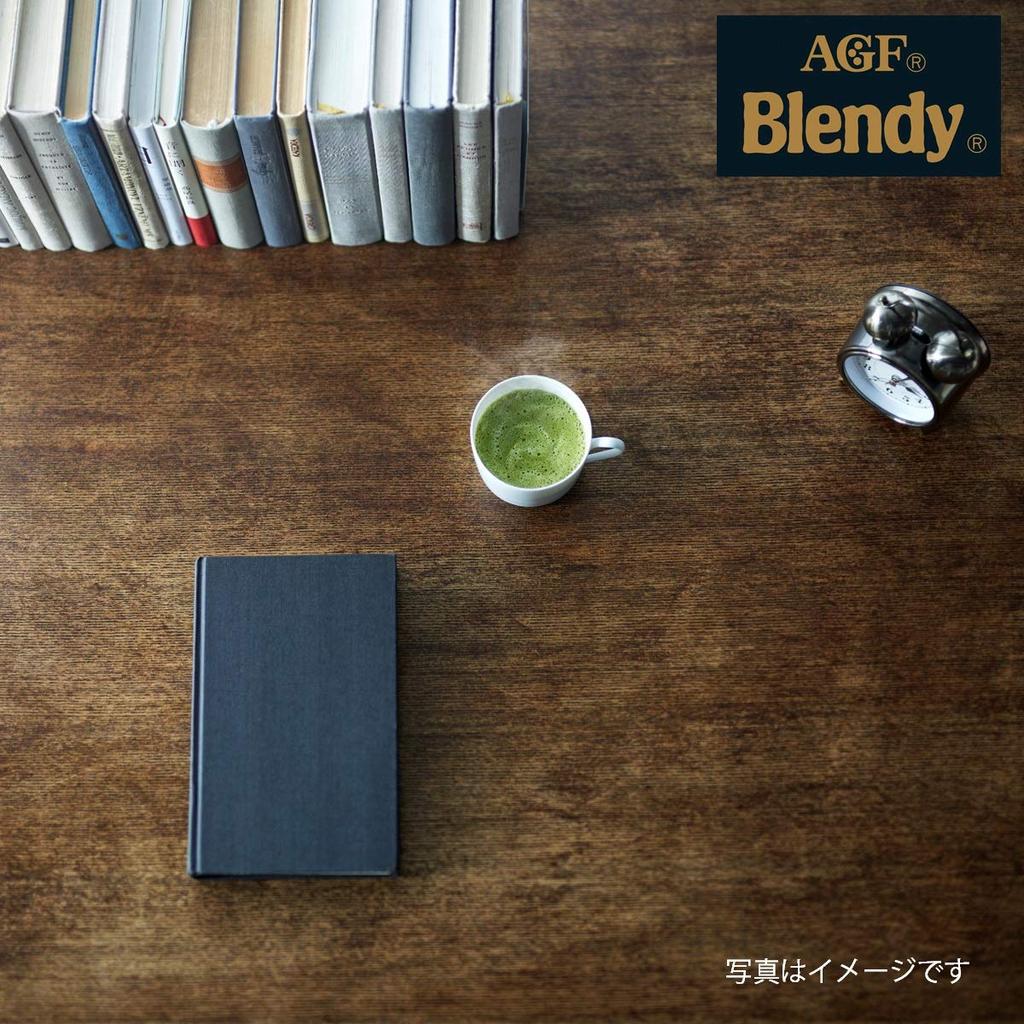 AGF Blendy Matcha Ippuku (No Milk), 4 Sticks X 6 Boxes [Powdered Matcha] [Unsweetened] 7.5g (x 24)