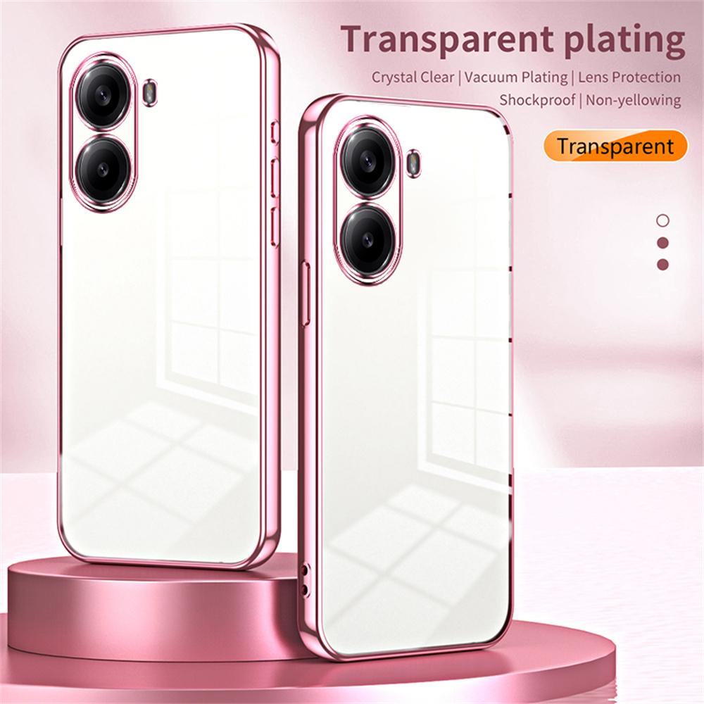 Obudowa z galwanizowaną ramką i miękkim TPU do Xiaomi Redmi Turbo 4 5G/Poco X7 Pro 5G