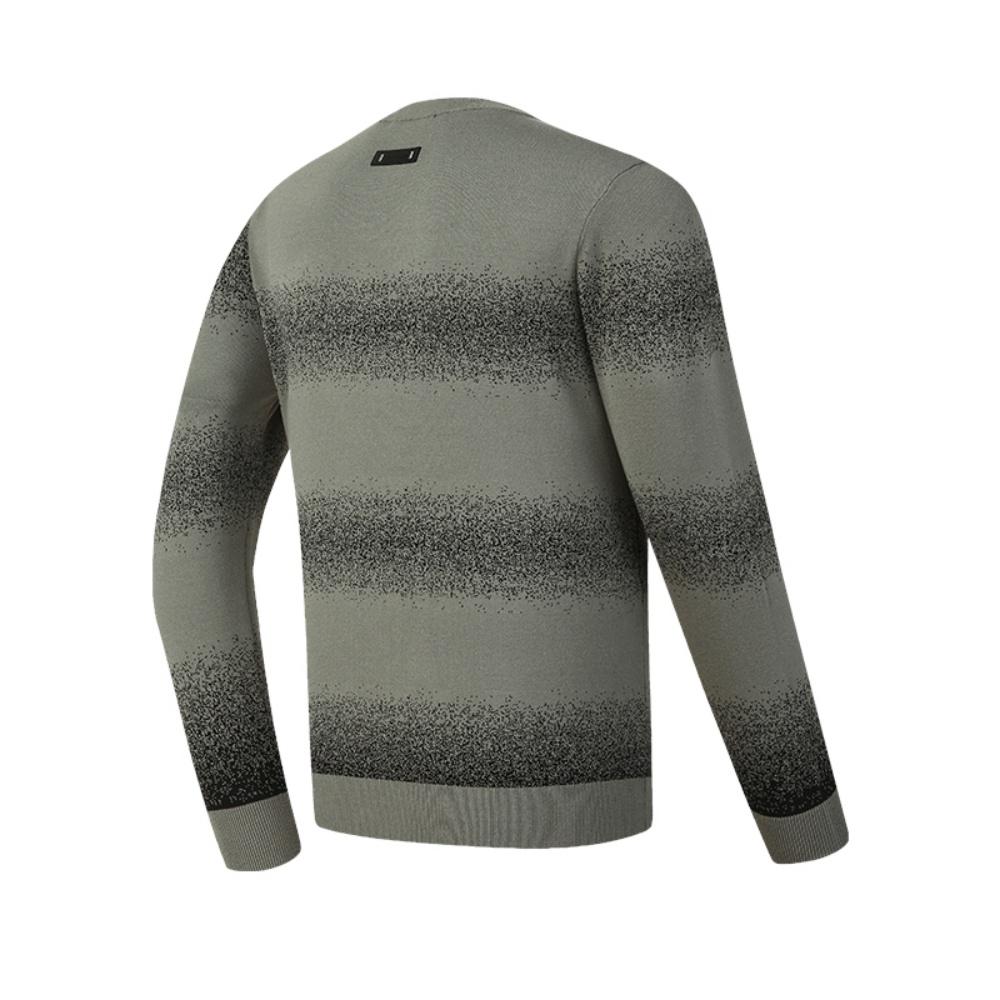 FILA Golf Collection Fashionable Classic Retro Sports Casual Versatile Simple Comfortable Crew Neck Sweater Men sweater Dust-Gray A11M615405FDY