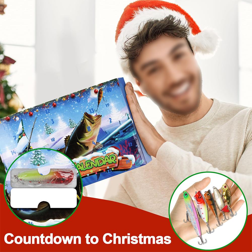 Countdown To Christmas 2024 With Fishing Lure Advent Calendar Surprise Set