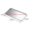 Stainless Steel Food Fruit Storage Trays Rectangle Cake Bread Dish Steamed Sausage Barbecue Pan Restaurant Kitchen Baking Plates