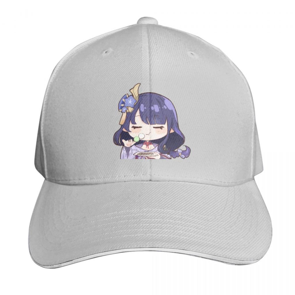 Raiden Shogun Chibi Baseball Cap Designer Cap Trucker Hat Western Hat Military Tactical Cap Womens Hats For The Sun Unisexs