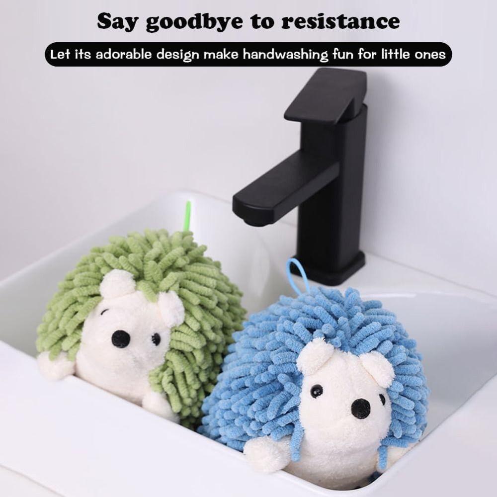 Weicher Igel Chenille Handtuch zum Aufhängen Lustiges Handtuch Neues Chenille Handtuch