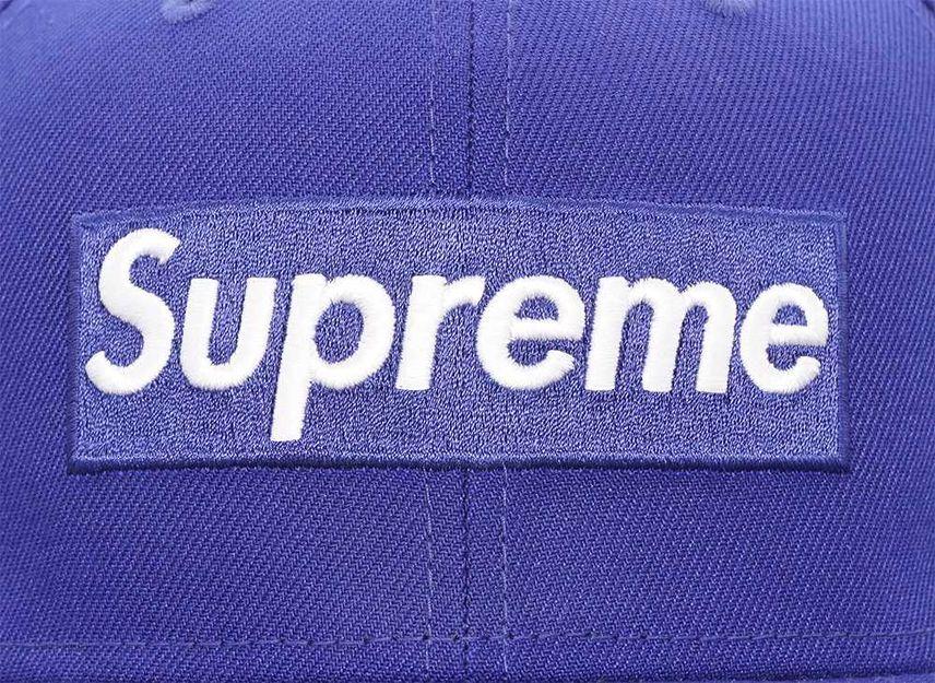 Supreme MLB Teams Box Logo New Era Dark Royal