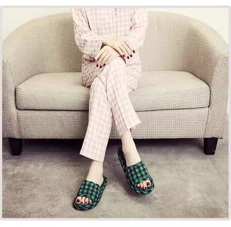 Dámské pantofle z čisté bavlny pro vnitřní použití - Měkké, tiché, pratelné v pračce pro všechna roční období