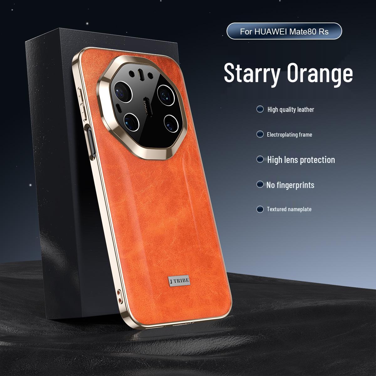 Huawei Mate80 Pro Max Leather Phone Case: Business Oil Wax Texture, High-End Full Coverage, Lens Protection. Huawei Mate80 Pro