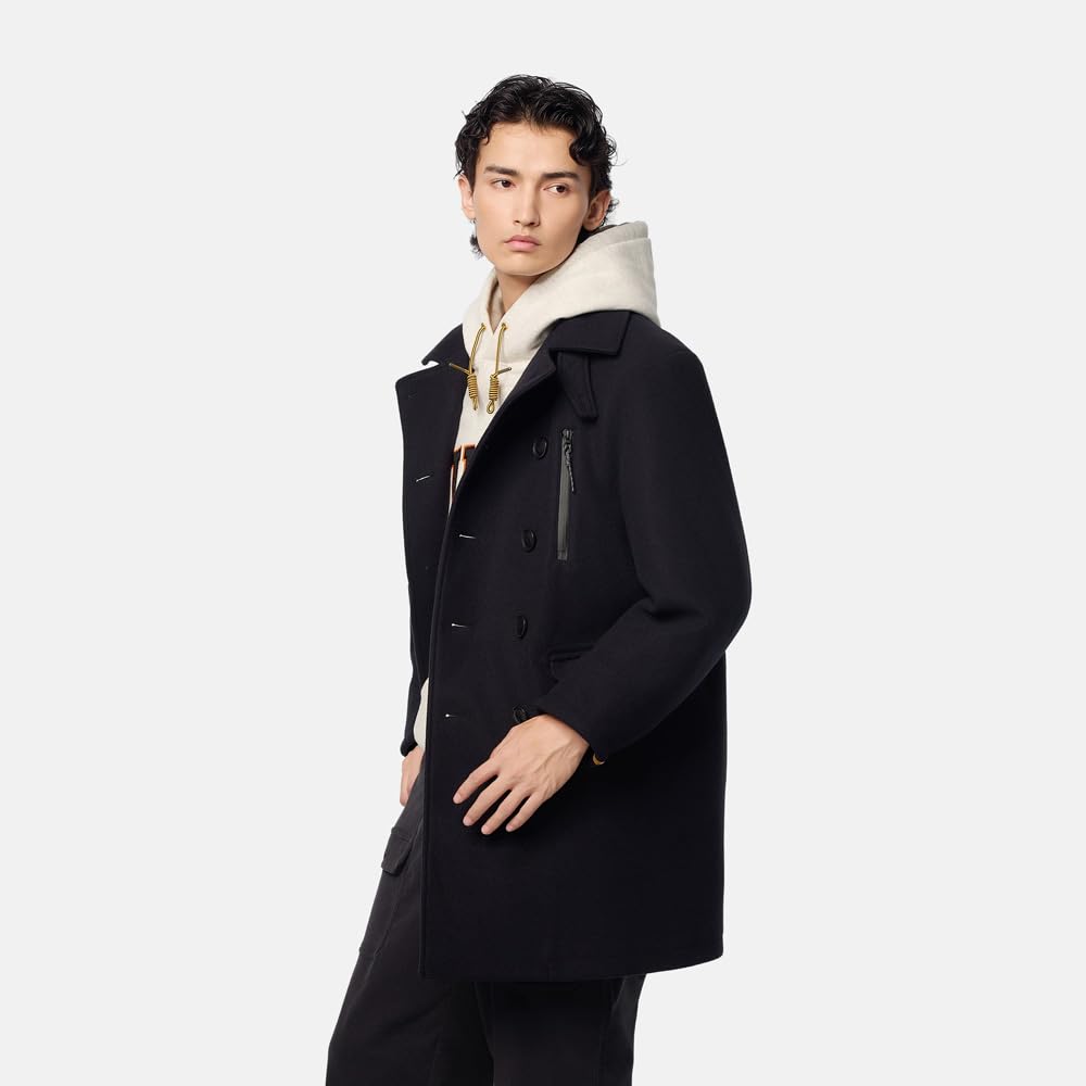 Timberland TOKYO DESIGN COLLECTIVE Mountain Peacoat, Unisex, Black Iris Tree, Size XS, TB0A6FRZERQ1