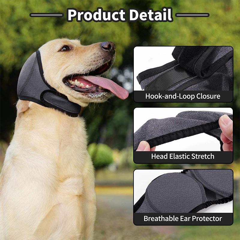 2026 Paraorecchie a Orecchie di Cane (Addensato) Per Rumore e Bagno - Protezione Impermeabile Con Cappuccio Rilassante Elastico, Toelettatura