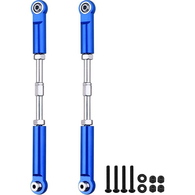 Aluminum Rear Suspension Links Kit Steering Linkage Turnbuckles and Camber Links for Arrma 1/8 Kraton/Notorious 6S BLX Upgrades Parts (Red)