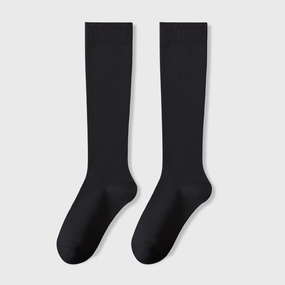 Women's Anti-Drop Warm Black Cotton Long Calf Socks - Autumn/Winter JK Style