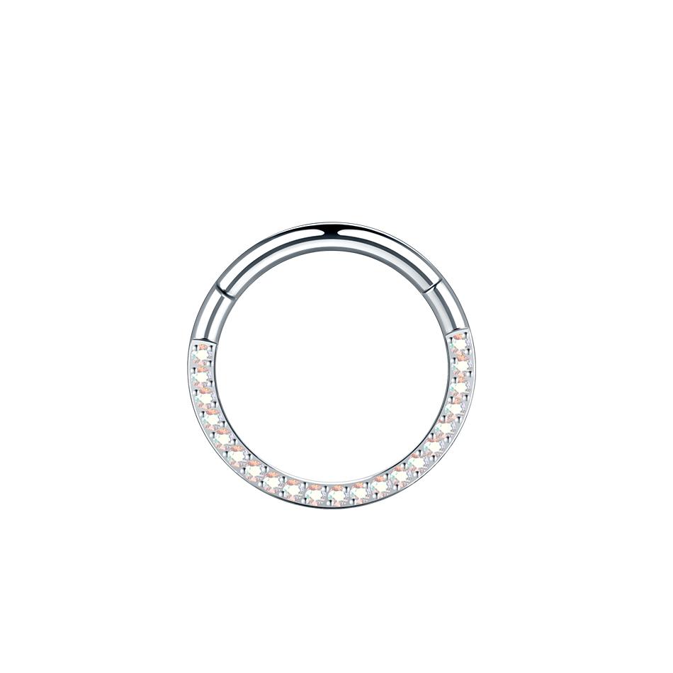 1PC 16G Surgical Steel Hoop Earrings for Women 6/8/10/12mm CZ Paved Small Helix Piercing Tragus Cartilage Piercing Body Jewelry