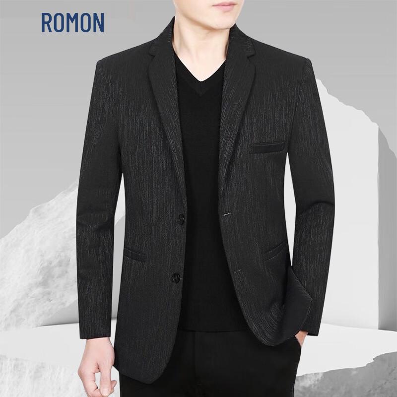 ROMON 2026 Men s Slim-Fit Spring/Autumn Thin Blazer 170/88A
