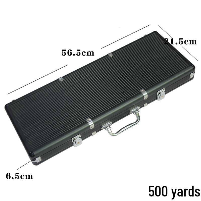 Black and Silver Aluminum Texas Hold'em Chip Storage Case