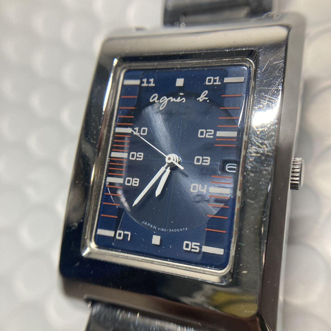 

[USED] agnès b. Solar Quartz Seiko V182 Rectangular