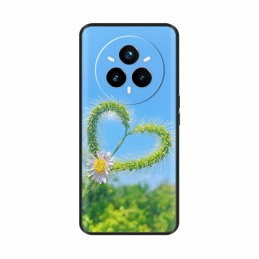 Für Realme 14 Pro Plus Hülle Niedliche Weiche TPU Silikon Schwarze Hülle für Funda Realme 14 Pro Plus 5G Rückabdeckung Realme14Pro+ Handyhüllen
