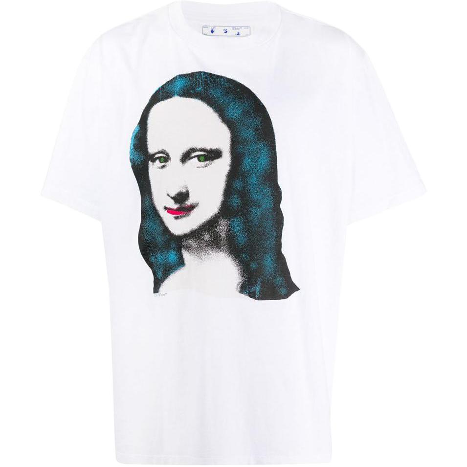 Off-White Ss22 Photo Print Crew Neck Loose Short Sleeve T-Shirt Men T-Shirts White OMAA038R21JER0010110WHITE