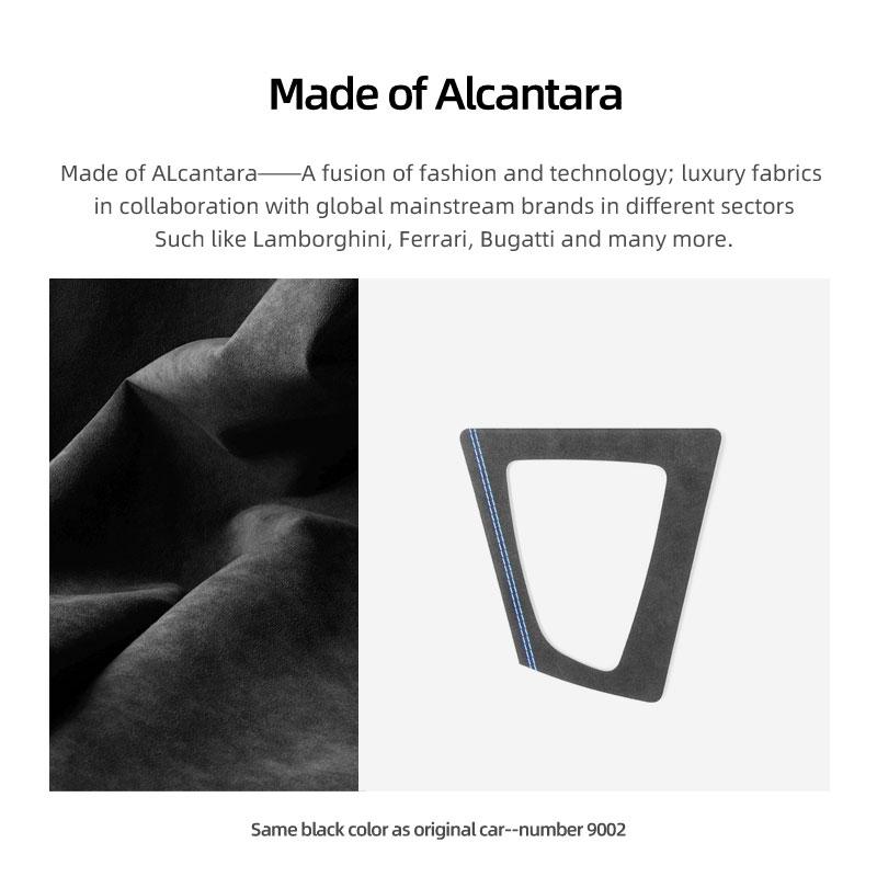 For BMW 3 4 Series F32 F30 F34 F33 F36 Made of Alcantara Gear Shifter Panel Trim Performance Stickers Car Interior Accessories