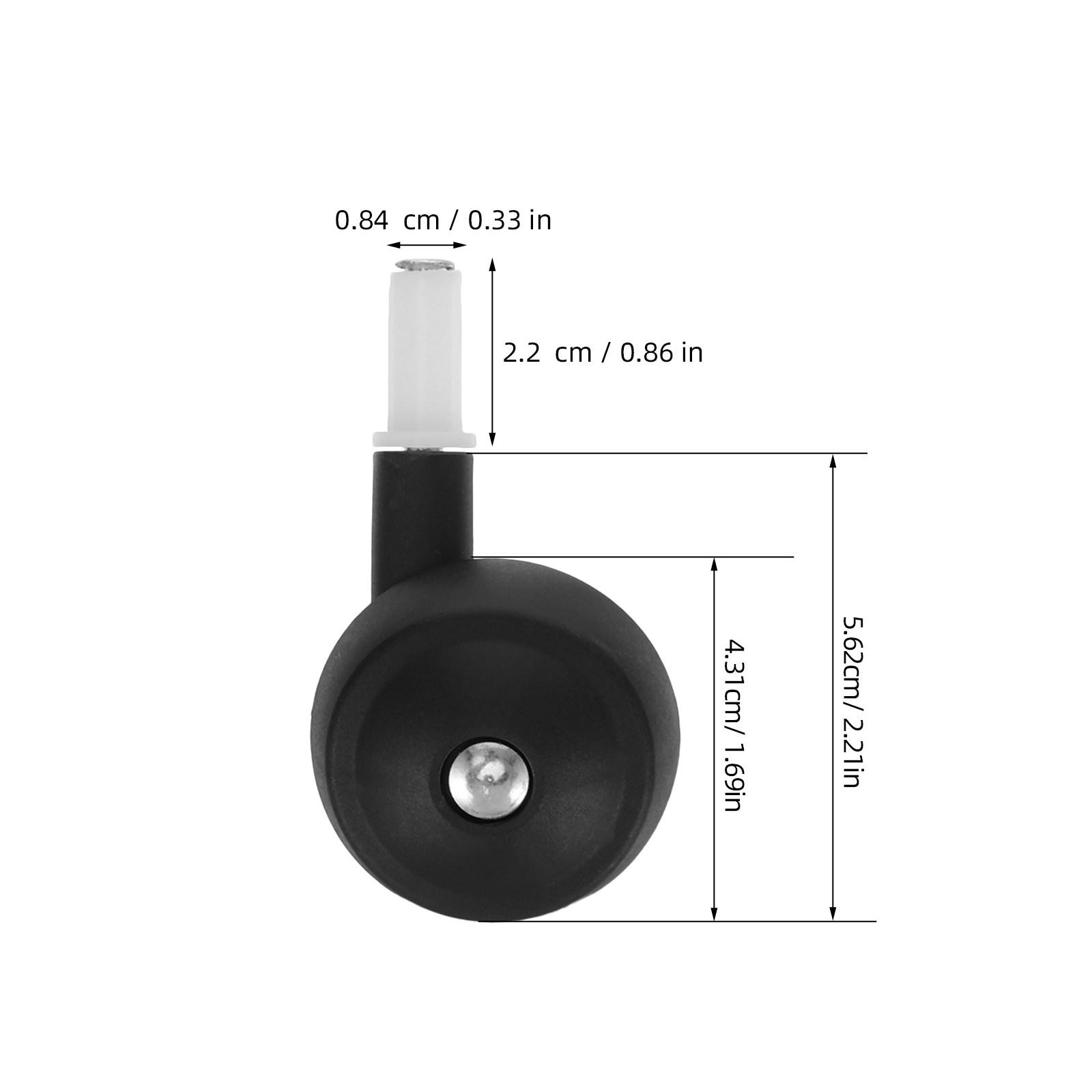 

4Pcs Easy Install Detachable Universal Walker Wheels for Baby Strollers Furniture Carts Quiet Wear-Resistant Replacement Casters