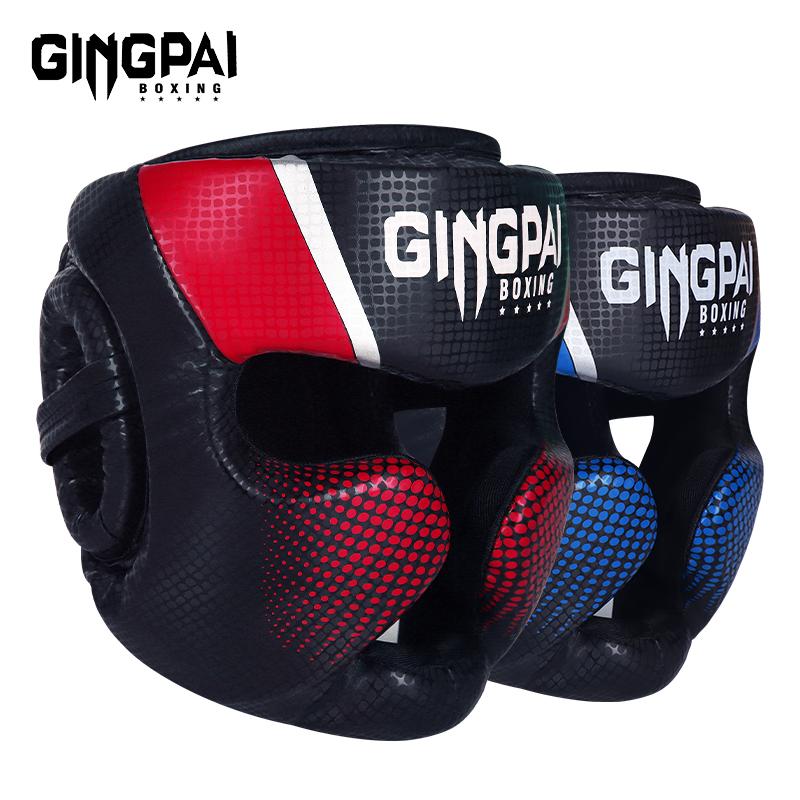 Boxing Headgear For Men Women Muay Thai MMA Kickboxing Full Face Coverage Safety Head Guard Sparring Closed Type