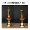 Retro Pure Copper Candlestick for Spring Festival or Weddings