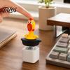 Talos 1/2Pcs Seagull Mine Button Keychain, Rechargeable Fidget Clicker with Real Sound & LED Light, Mini Hanging Buckle Toy