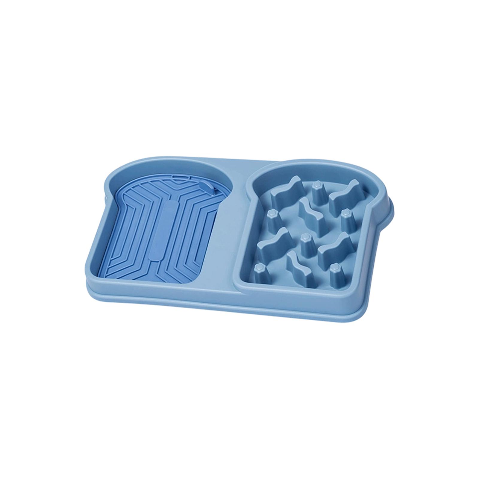 

Pet Slow Feeder Bowl for Dogs Interactive Feeding Toy Durable Anti-Spill Chew Resistant Design for Mental Stimulation and Slower Eating one size синий