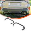 Glossy Black Rear Exhaust Muffler Tail Pipe Trim For Subaru Forester SL 2025+