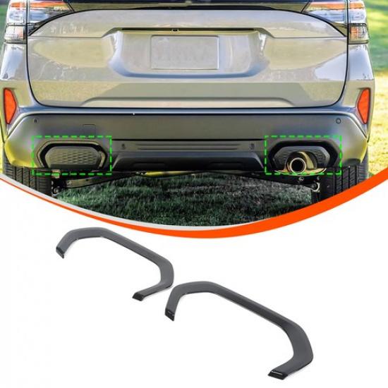 Glossy Black Rear Exhaust Muffler Tail Pipe Trim For Subaru Forester SL 2025+