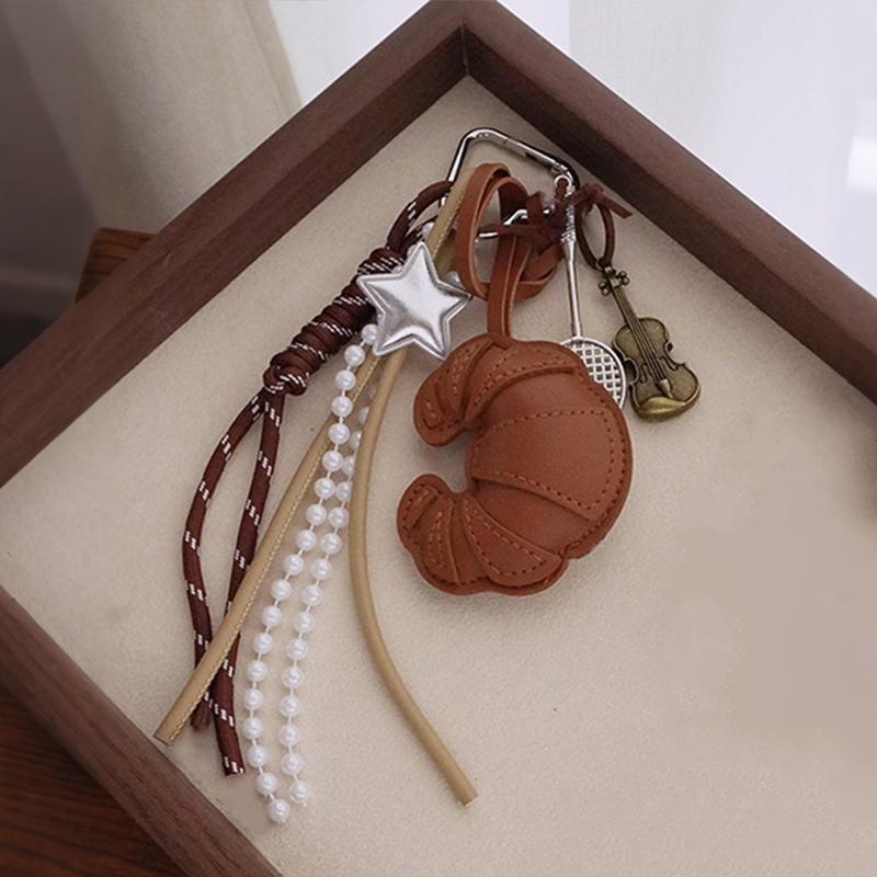 Colgante para bolso Dibujo animado Colgante de pan Colgante para bolso Pieza colgante para mochila Joyería de accesorios de creatividad para coche Regalo