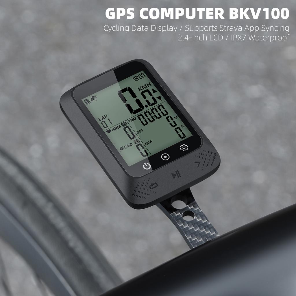 Cycling Computer IPX7 Water Resistant Multi Functional Wireless GPS Digital Cycle meter with Automatic Backlight