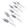 2Pcs Fishing Sinkers Weights Bullet Sinker Rolling Swivel With Interlock Snap Connector 10/15/20/25/30/40/50/60G Fishing Tackle