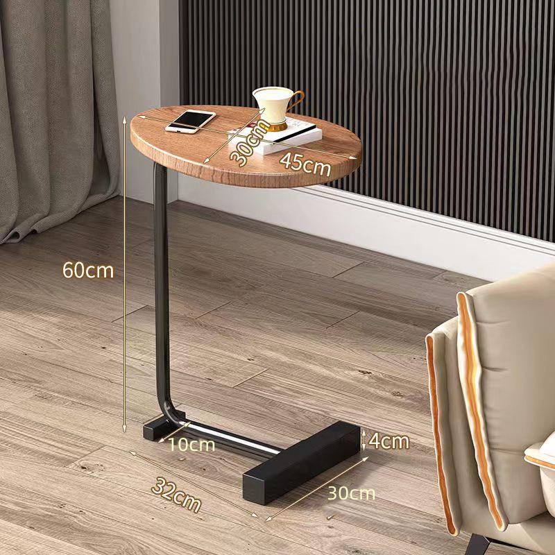 Light Luxury Metal Edge Desk Simple Coffee Living Room Bedroom Office Bedside Mobile Small Tea Side Table Home Decorations
