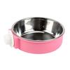 Stainless Steel Bowl for Pet Cage Anti Spill Pet Feeding Bowl