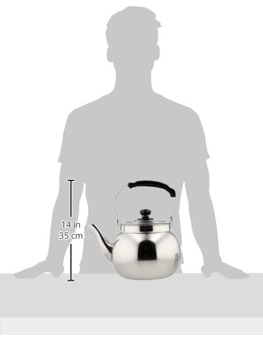 Bestco Großer Edelstahl-Wasserkocher, 6L, Induktionsgeeignet, ND-5376