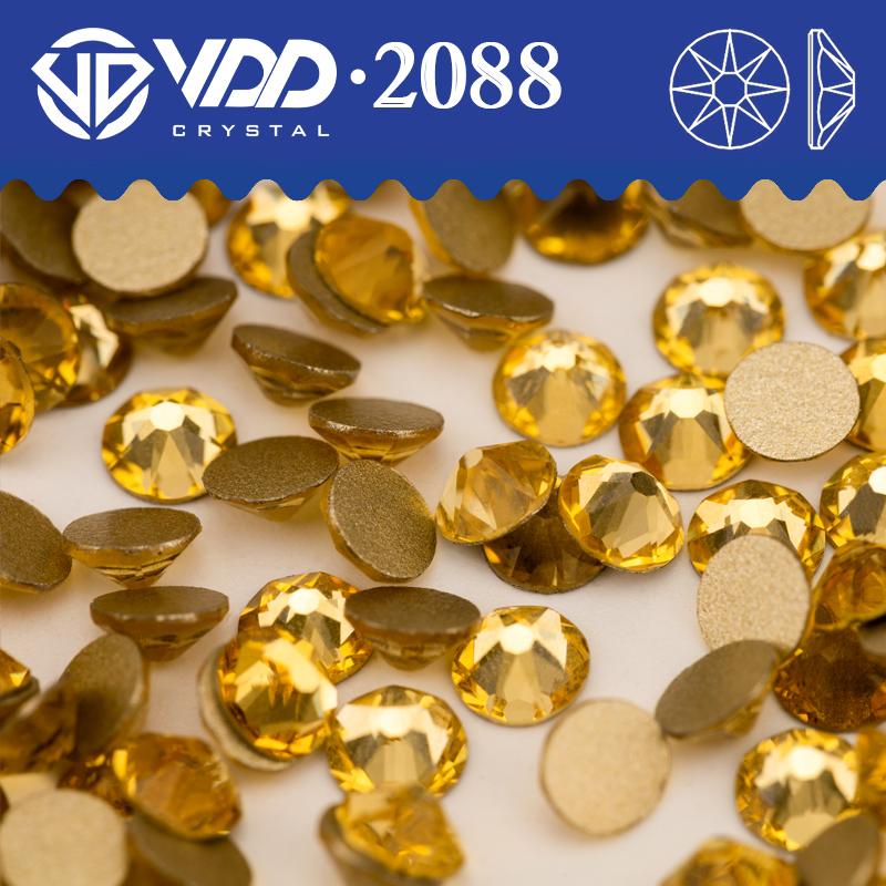 VDD SS16-SS30 High Quality 2088 Rhinestones Crystal Flatback 8 Big 8 Small 16cut Stones for DIY Crafts Nail Art Decoration