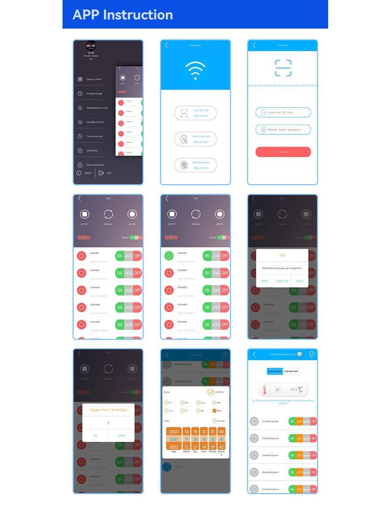 SM8-WLTE-EU 4G Eight-Way Mobile Phone-Controlled Temperature & Humidity Alarm with Remote SMS/App/Web Control