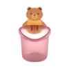 Household Bear Hug Toothbrush Cup Toothpaste Storage Rack Bathroom Non-Punching Wall-Mounted Drain Bear Storage Cup Organizer