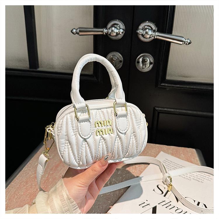 High-end new fashion bowling bag versatile women's portable messenger bag