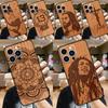 Buddha Jesus Guadalupe Wood For OPPO Reno 14F 13F 12F 11F 10 11 12 13 14 Pro 7 8 Lite 8T OPPO Find X5 X6 X8 X9 Pro Case