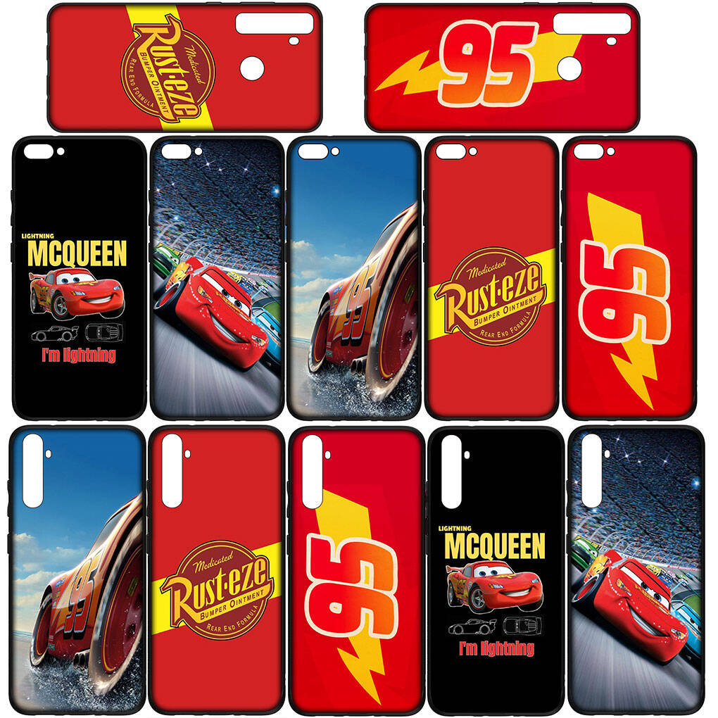 for Samsung Galaxy S25 S24 S23 S22 Ultra FE Plus A17 A37 A57 A56 A55 A06 A16 A15 A36 A26 A35 A05 A25 A54 A34 Phone Case Cars Lightning McQueen Cartoon