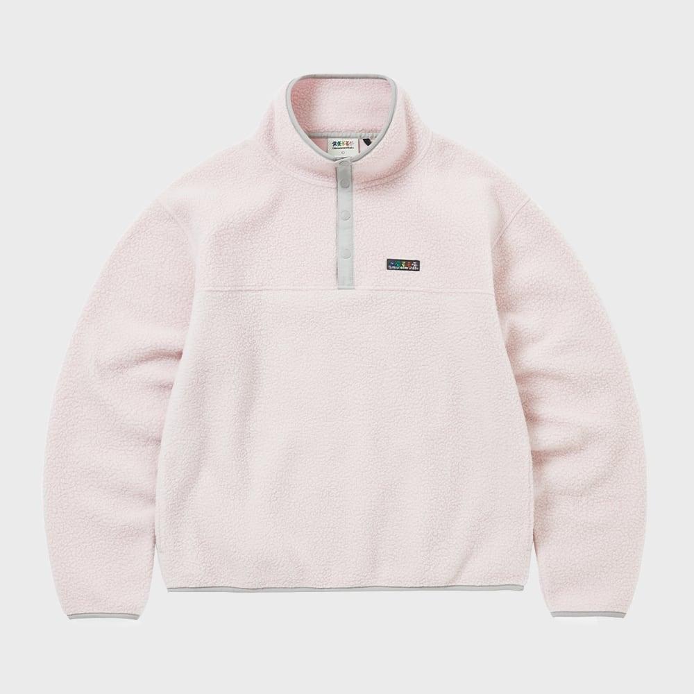 Этот никогда не такой хороший флисовый пуловер светло-розовый L