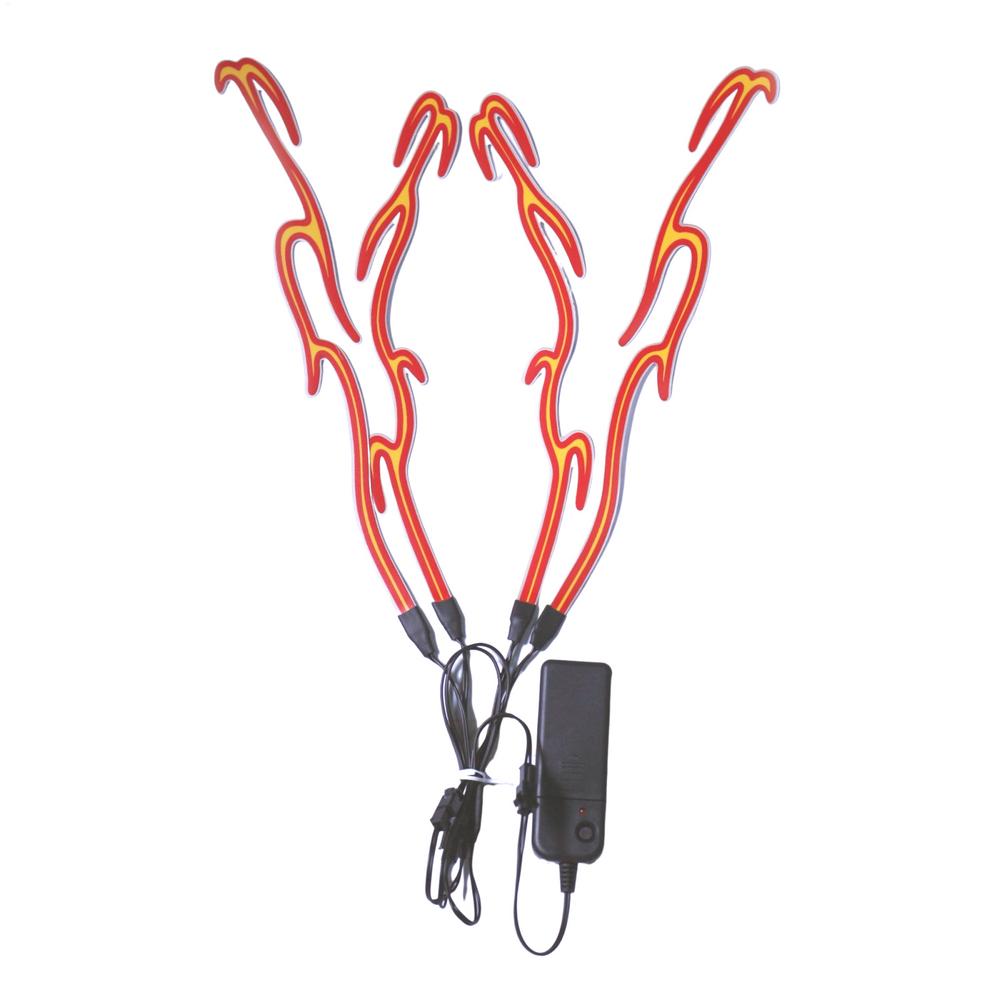 Motorcycle Helmet Light Night Riding Signals Helmet 4 In 1 EL Light Two-Color Led Helmet Light Strip Decoration Accessories Kit