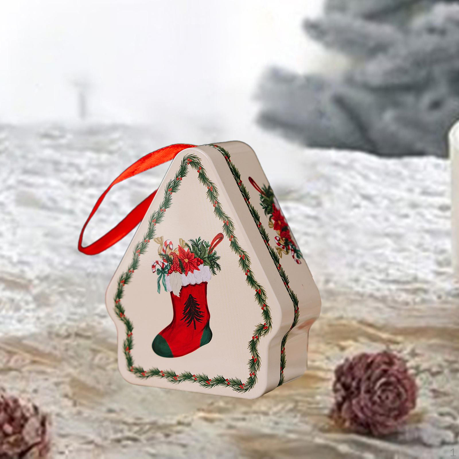 

Рождественская коробка конфет, банка для печенья, подарочная упаковка, подарочный контейнер